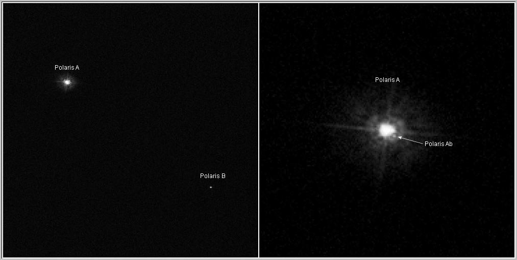 polaris triple star system-hubble (220K)