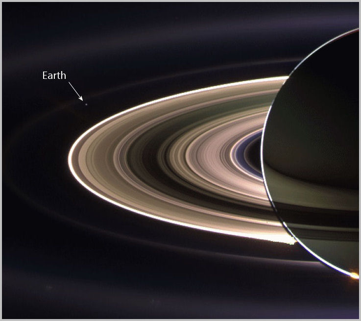 Saturn Earth Cassini cr (54K)